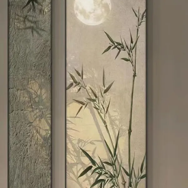 Imitation Hand-painted Wall Cloth Decorative Painting, Ink Chinese Style photo-3