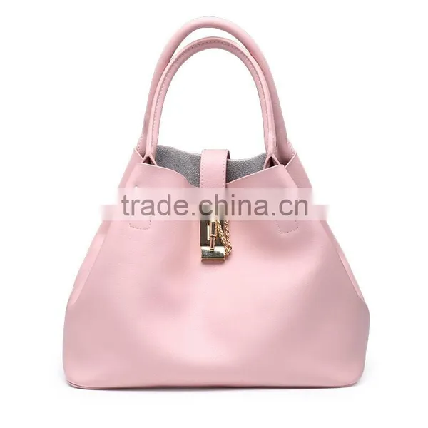 2016 Fashion Design Lady Handbag Custom Large Tote Bag Leather Bag photo-5