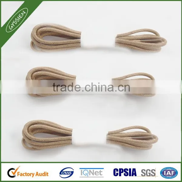 Polyester Round Wax Rope Custom Shoe Lace