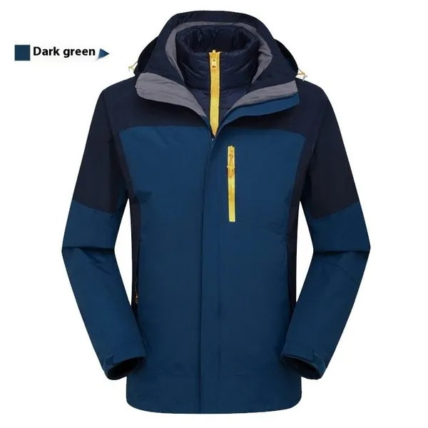 Three-in-One Detachable Travel Jacket Lining - High-End Winter Ski Set for Men and Women, With Zippered Closure, Suitable for Mountaineering photo-3