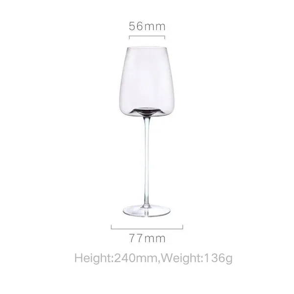 Free Samples Clear Luxury Goblet Crystal Wine Glasses Stemless Red Wine Glass Lead Free Long Stem Glassware photo-4