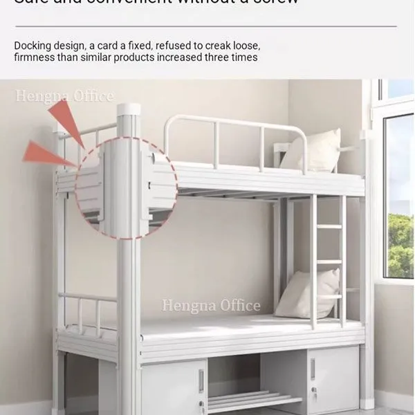 Screw - Free Assembly Metal Bed for Emergency Shelter | High Impact Resistance, Space - Saving