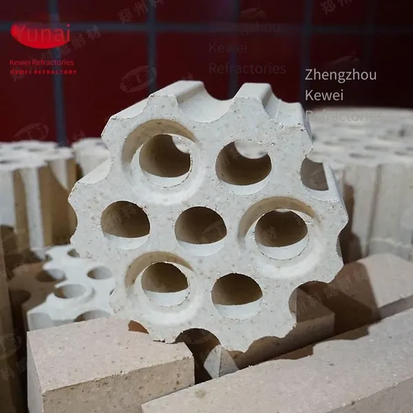 Low Creep High-alumina Seven-hole Checker Brick for the Regenerator of Hot Blast Stove, With Good Stability and High Compressive Strength photo-2