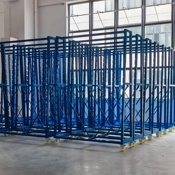 Powder-coated Textile Sorting Cart With Divided Compartments photo-5