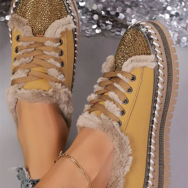 Racing Red Polka Dot Stars Stripes Independent Day Casual Shoes Mustard Ethnic Artistic Print Lace-up Detail Comfort Loafer Shoes Lady Canvas Sneakers photo-3
