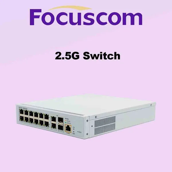 2.5G Enterprise Switch, L3 Managed 10G/25G Networking Switch With 10G RJ45 and 2x10G SFP+ Ports Switch Focuscom S5720-12M2H2X photo-2