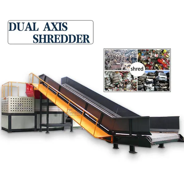 Agricultural Waste Shredder Straw Discarded Furniture Double Shaft Shredding Machine EPC