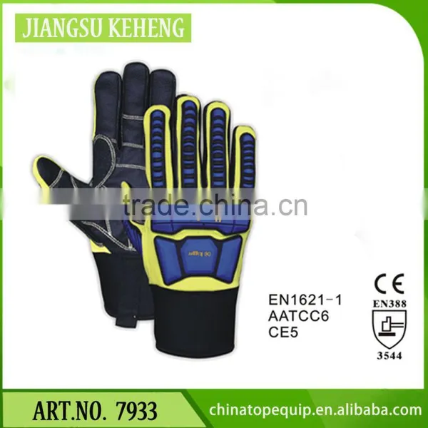 Cotton Work Gloves With Rubber Grip Dots Oil Industry Work Gloves Patched Palm Work Gloves