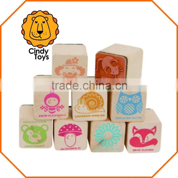 Wooden Rubber Stamps Award 9 Pcs for Kids photo-3