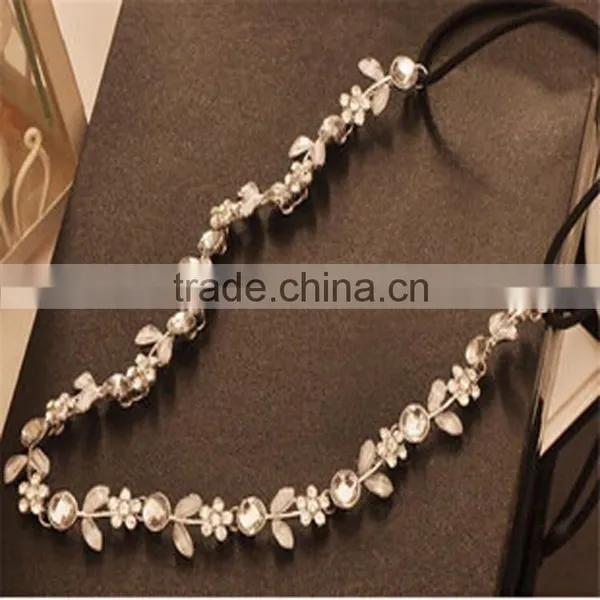 Popular Star With Crystal Small Flower Headband Wedding Jewerly Tiaras Crown photo-3
