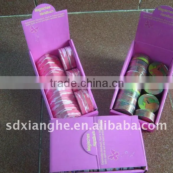Display Box Packed Compressed Towel