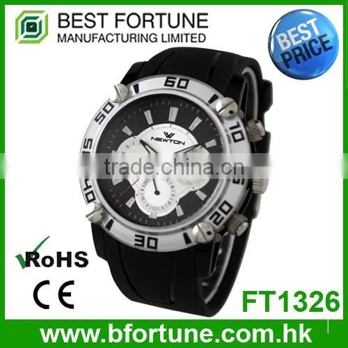 FT1326 Factory Price Classic Silicone Chronograph Watches Made in China