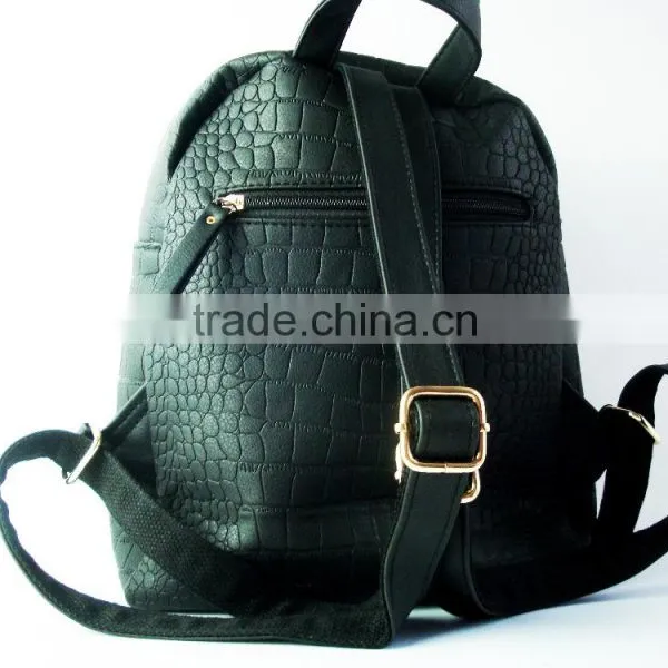 School Backpack And Fashionable Leather Bags PU Leather Backpack Bags Shoulder Bags For Unisex photo-5