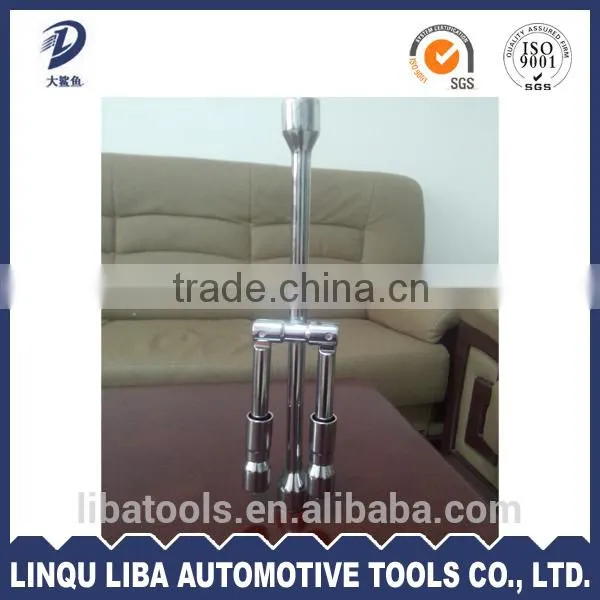 14" 45# Carbon Steel Foldable Wheel Brace Wrench photo-5