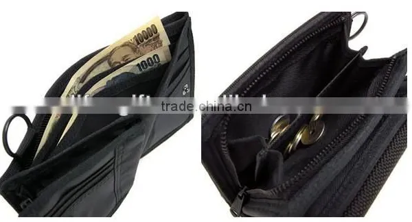 2016 Best Sale Promotional Good Price Polyster Custom Hook and Loop Bifold Male Wallet Wholesale photo-6