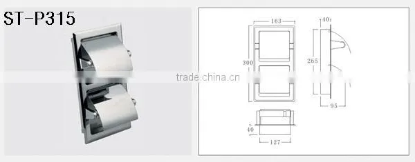In-stock Factory Luxury Bathroom Wall Mounted Stainless Steel Waterproof Toilet Paper Holder photo-6