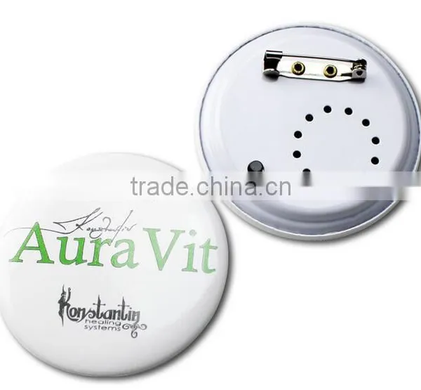 Customized Logo Sound Badge Recordable Metal /Plastic Badge With Led Flashlight