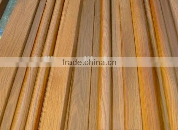 Customized Wooden Grain Aluminium Looks Like Real Woods