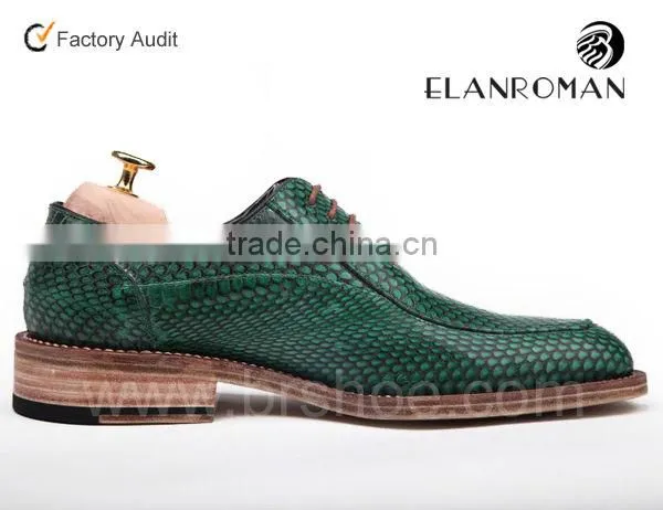 Snake Skin Fashion Oxford Shoes Handmade Goodyear Shoes Dress Shoes photo-2