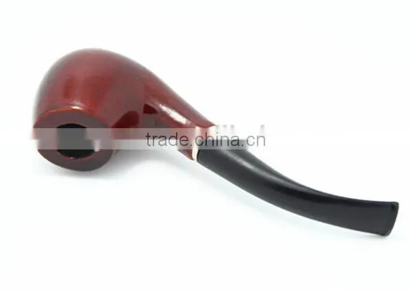 Classic Wooden Smoking Tobacco Pipe With Pouch and Stand Red Wooden Smoking Pipe photo-4