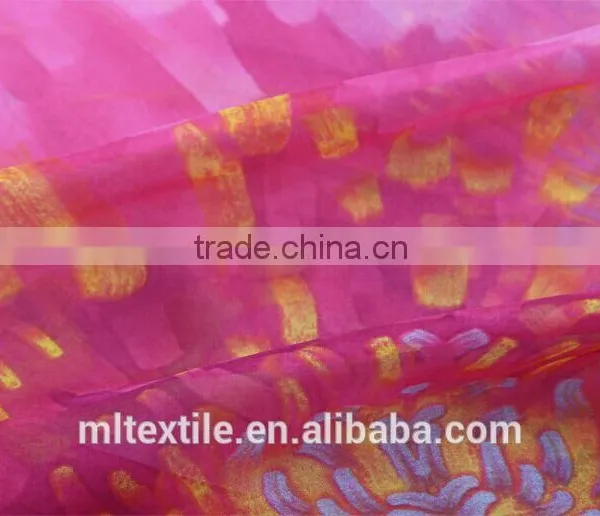 Faddish Digital Printed French Silk Chiffon Fabric photo-2