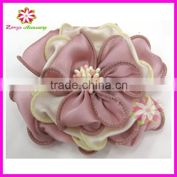 Fabric Flower Brooch, Flower Fabric Brooch, Fabric Flower Corsage photo-4
