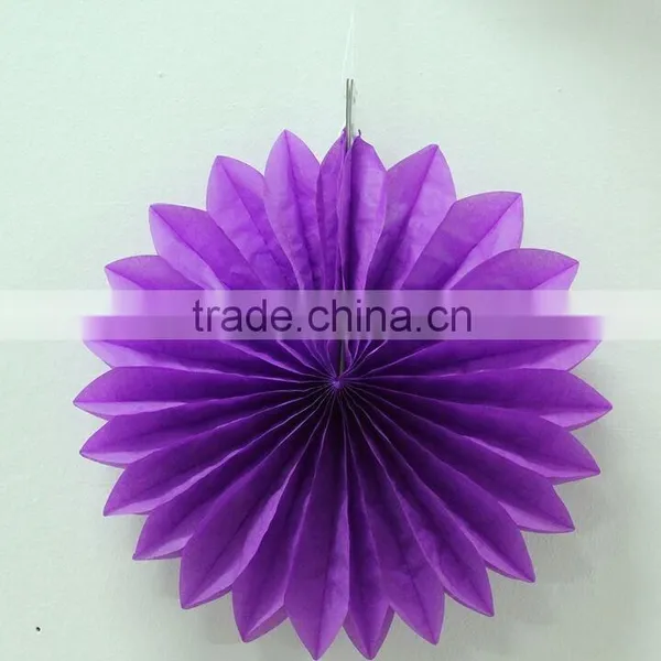 Tissue Handmade Paper Fans, Wedding Party Decorations Paper Fan photo-3