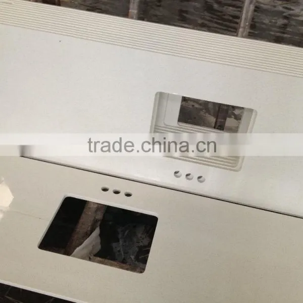 China White Black Beige Quartz Kitchen Countertiop
