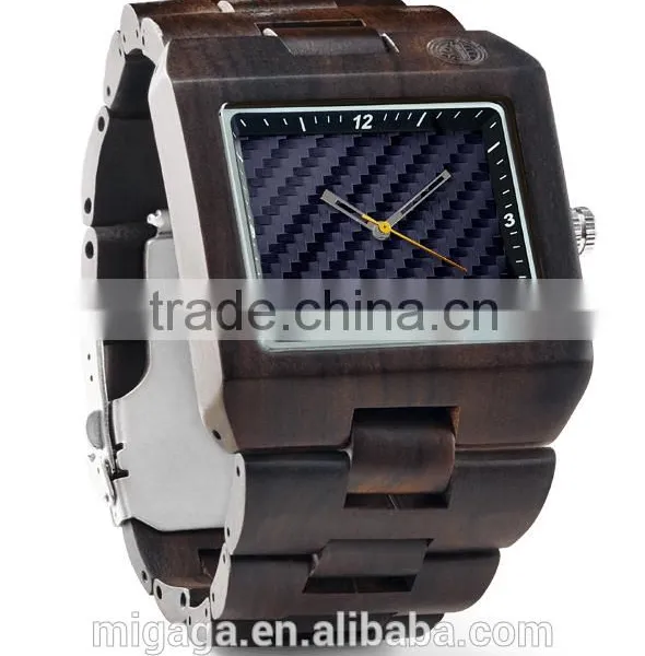 Handcrafted Wood Watches OEM Wooden Men Watch Quartz