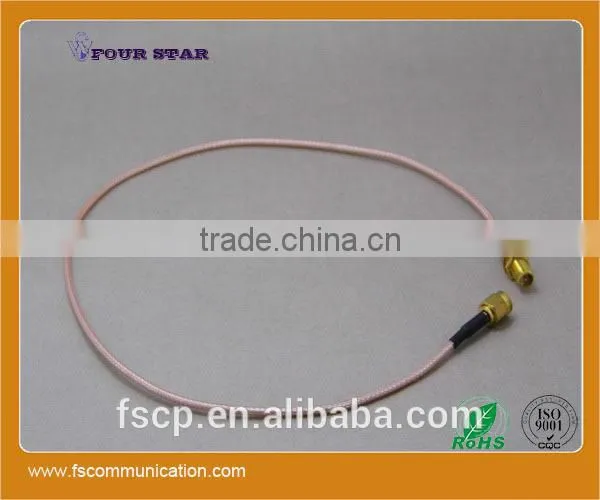 RG316 Cable Assembly With SMA RP-Female Bulkhead to SMA RP-Male Connector photo-2