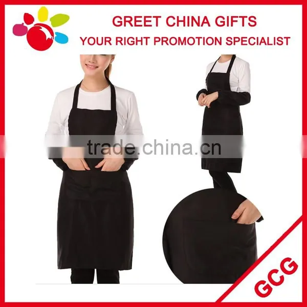 Polyester Cotton Blended Mixed Color Custom Bib Kitchen Apron With Pockets photo-6