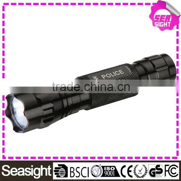 Police torch light, 3.7V high powered torches, 140Lm Aluminium police torches