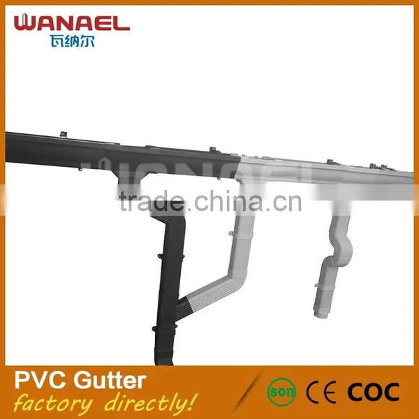 Wanael Building Material Villa Environmental Plastic Nigeria Rain Gutter, Best Seller Rain Gutter photo-3