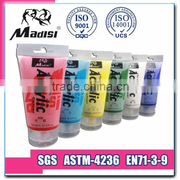 Bright Color 75ml 79 Color Non-toxic Acrylic Paint photo-6