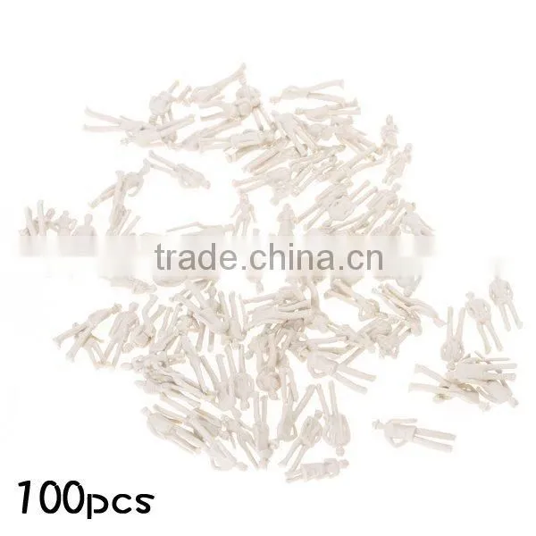 Model Figure, Plastic Miniature White Human Figure for 1/100 photo-5