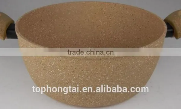 Forged Aluminium Marble Coating Casserole With Lid photo-3