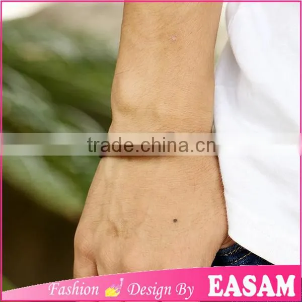 Alloy Cowhide Bracelet Love Heart Metal Plate Couple Magnetic Leather Bracelet photo-2