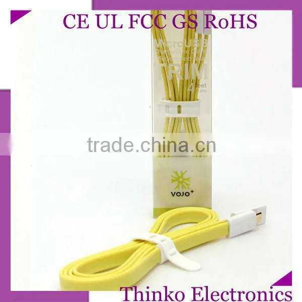 Colorful Noodle Flexible Flat Cable for All Kinds of Android Smart Phones