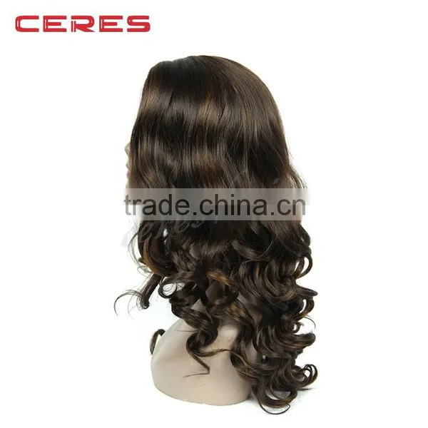 Wholesale 7A Full Lace Human Hair Wigs Natural Color Glueless Full Lace Wig With Baby Hair photo-5