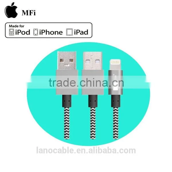 MFi Certified Nylon Braided Aluminum Usb Charger Cable photo-4
