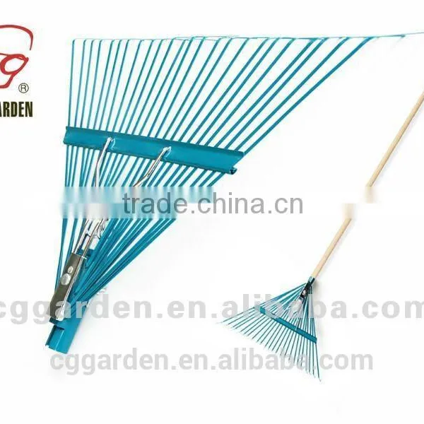 24 Tine Wood Handle Garden Rake RK24-105 photo-2