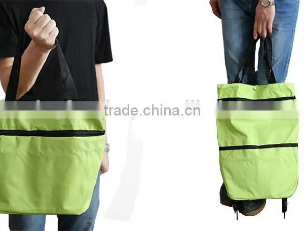 Wholesale Cheap Shoulder Handled Portable Pooh Vegetable Shopping Trolley Bag photo-6
