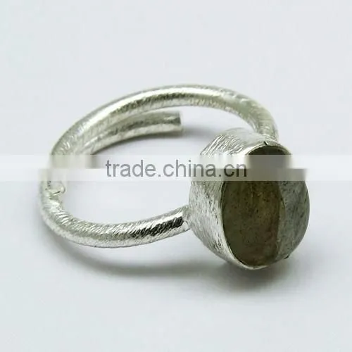Simple Blue Labradorite 925 Sterling Silver Ring, Indian Fashion Silver Jewelry, Silver Jewelry Manufacturer photo-2