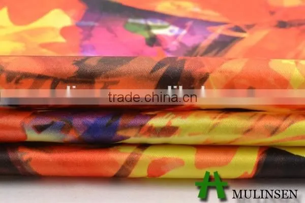Shaoxing Mulinsen Poly Rayon Sateen Paper Printing High Quality Floral Fabric photo-2