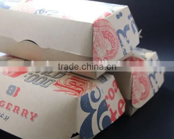 Custom Logo Take Out Brown Kraft Packing Paper Food Grade Pail/ Box photo-3