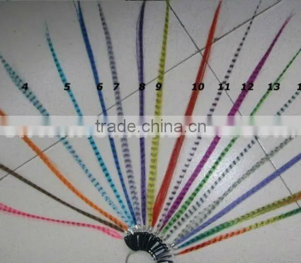 Wholesale Synthetic Grizzly Hair Feathers Feather Hair Extensions photo-5