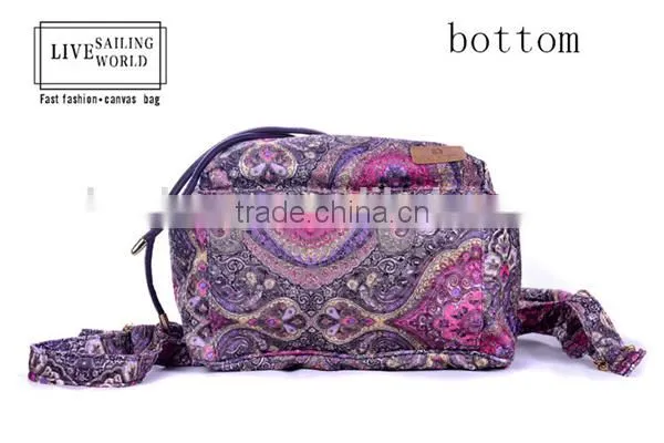 2016 Popular New Chinese Folk Style Fancy Canvas School Bag photo-4