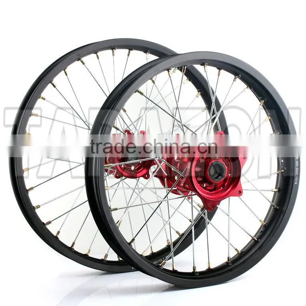 18 19 21 Inch Moto Cross Bike Aluminum Alloy Spoke Hub Wheels photo-2