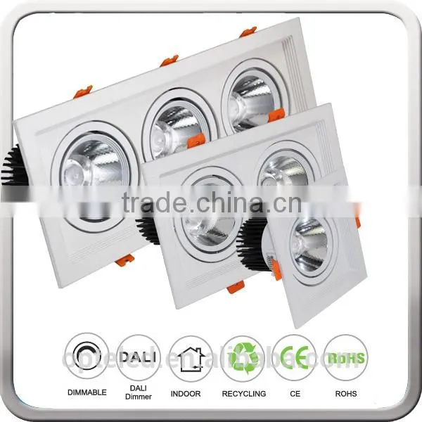8W 1 Head 2 Heads 3 Heads Rectangular LED Downlight Square Adjustable photo-6