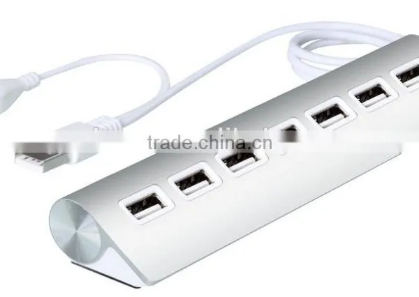Portable Usb Por Hub Suppliers, Hi-Speed Aluminum Casing 7 Port 2.0 Usb Hub photo-2